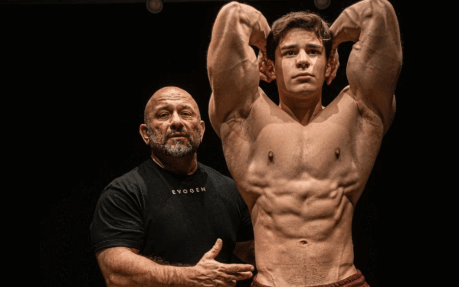 Schwarzenegger’s son teams with bumstead’s coach for campaign